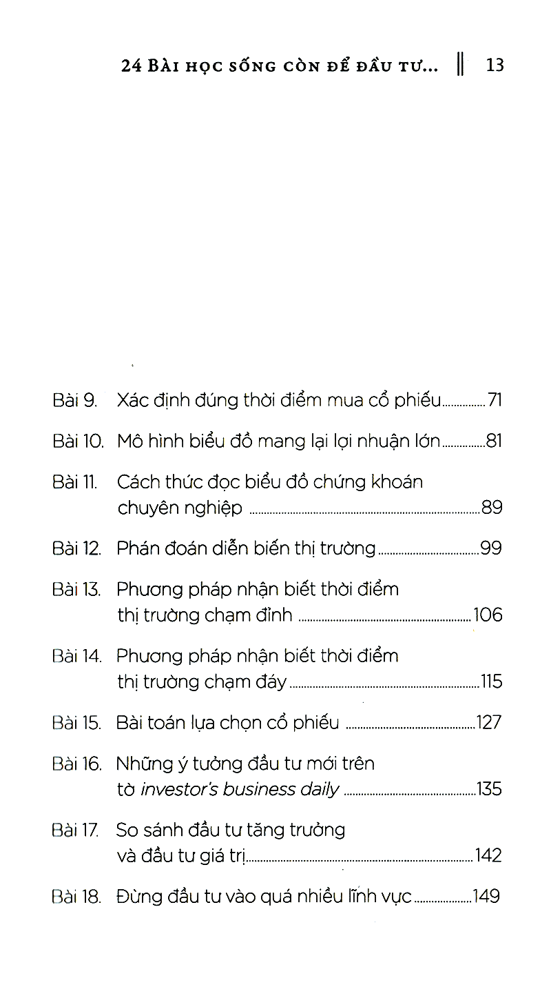 24 bài học sống còn để đầu tư thành công trên thị trường chứng khoán (tái bản) - Ảnh 10