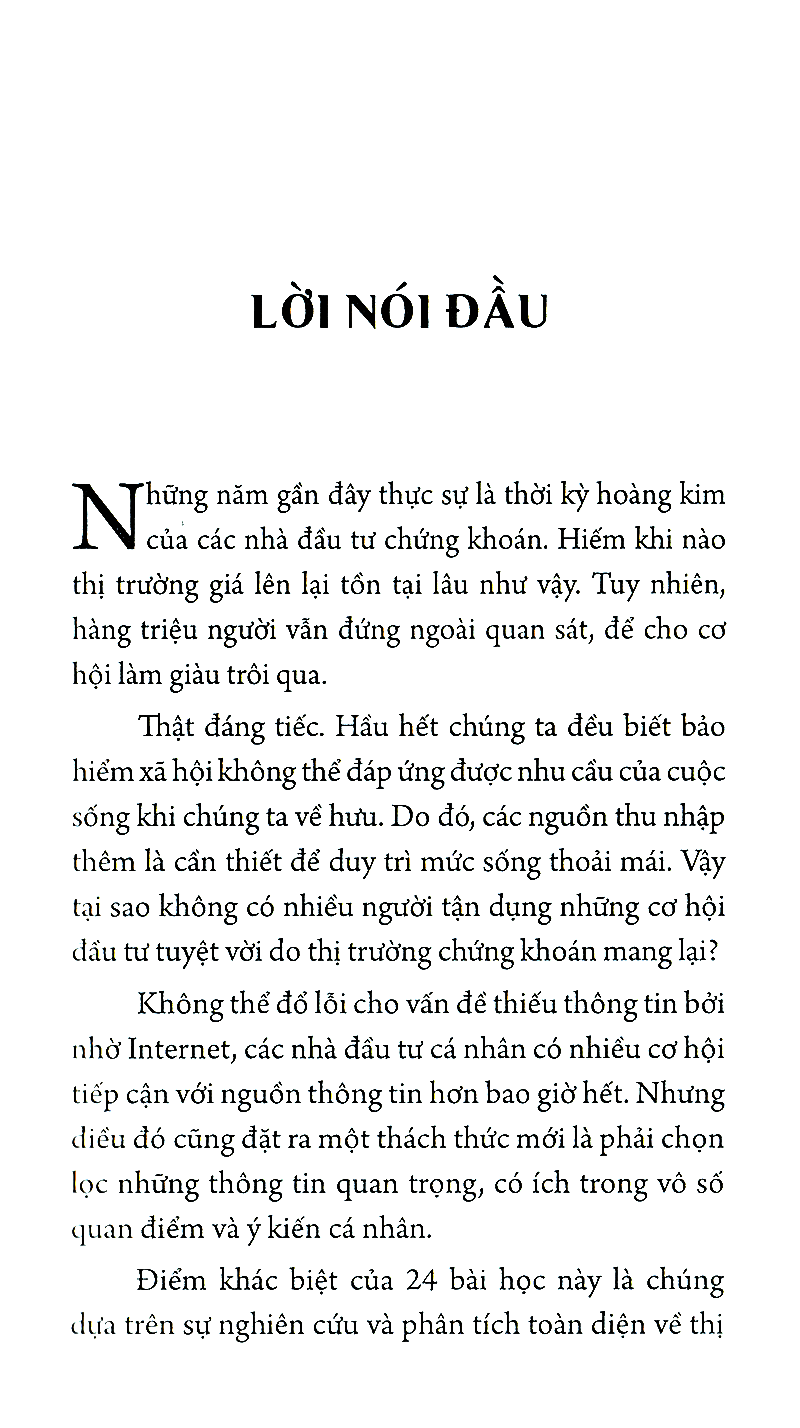 24 bài học sống còn để đầu tư thành công trên thị trường chứng khoán (tái bản) - Ảnh 6