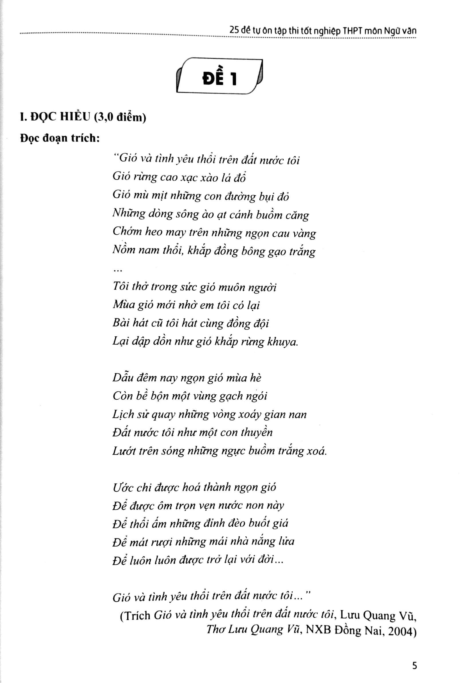 25 đề tự ôn tập thi tốt nghiệp thpt - môn ngữ văn - Ảnh 4
