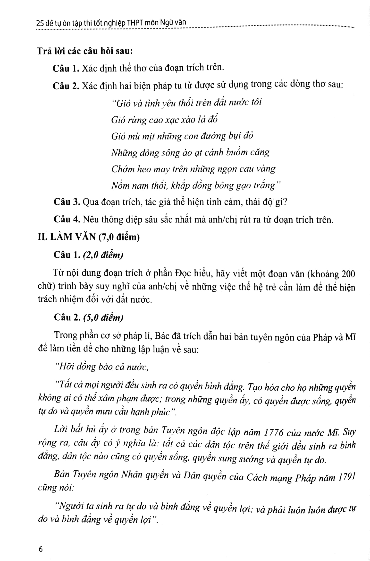 25 đề tự ôn tập thi tốt nghiệp thpt - môn ngữ văn - Ảnh 5