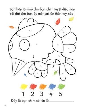 25++ hoạt động rèn luyện trí sáng tạo và tư duy cho trẻ -tô màu theo ký hiệu - Ảnh 7