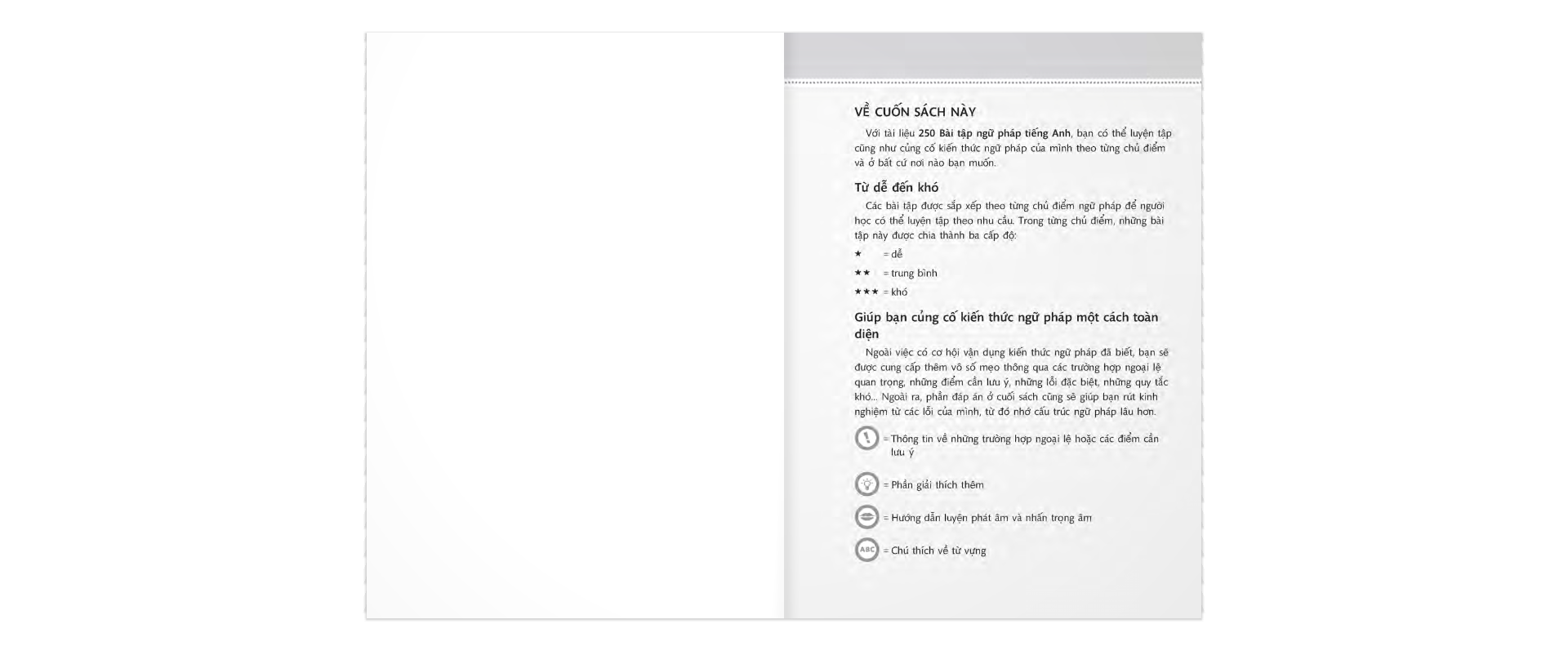 250 bài tập ngữ pháp tiếng anh - trình độ sơ và trung cấp - Ảnh 2