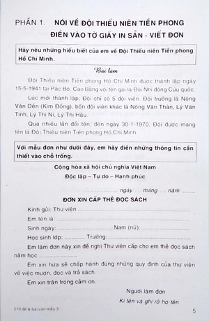 270 đề và bài làm văn mẫu 3 - Ảnh 6