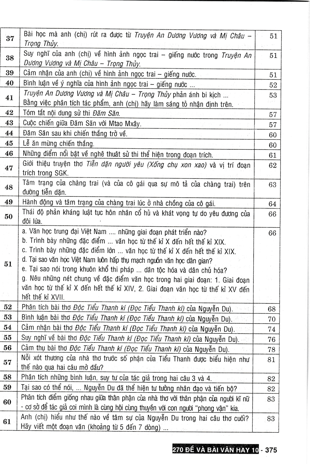 270 Đề Và Bài Văn Hay 10 - Ảnh 4