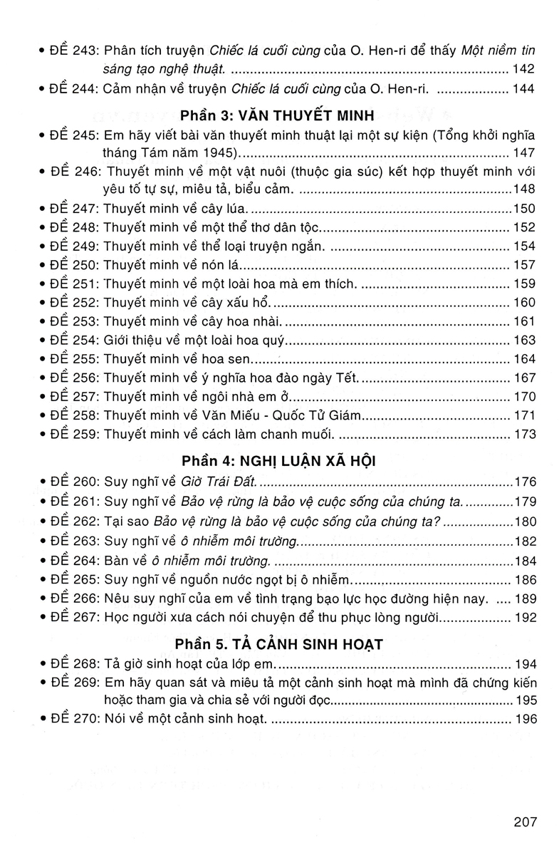 270 Đề Và Bài Văn Hay 6 - Ảnh 10