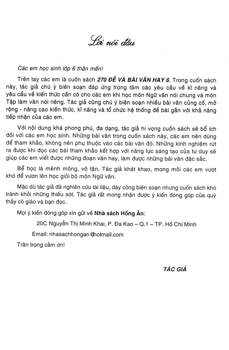 270 Đề Và Bài Văn Hay 6 - Ảnh 14