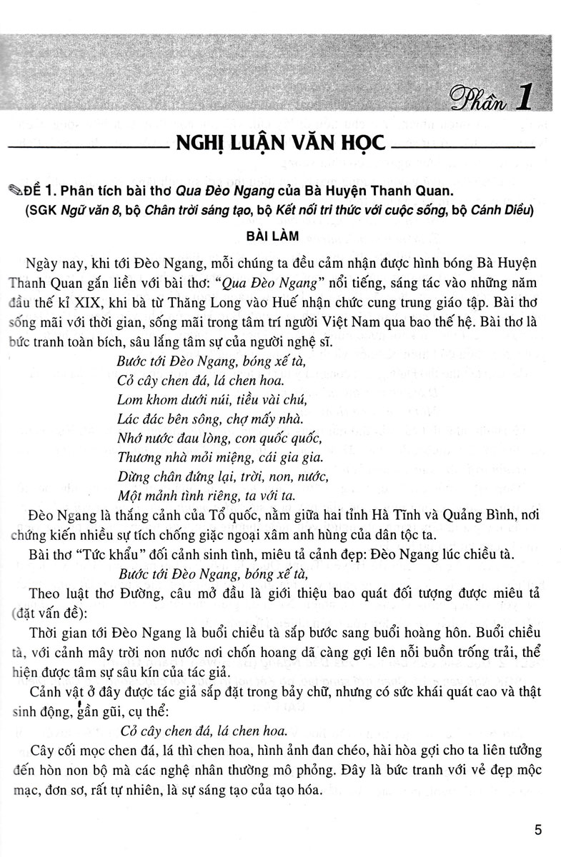 270 đề và bài văn hay 8 (dùng chung cho các bộ sgk hiện hành) - Ảnh 10