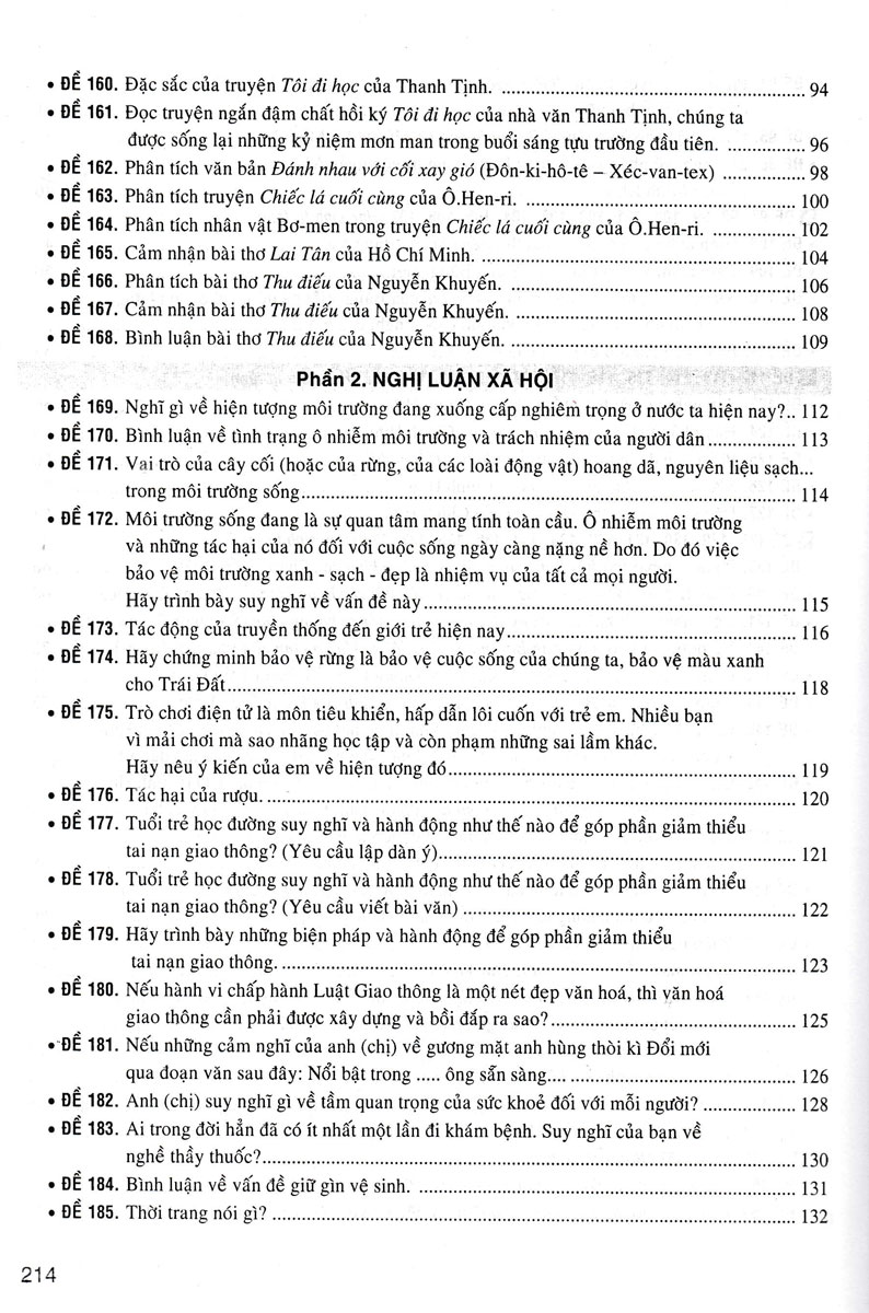 270 đề và bài văn hay 8 (dùng chung cho các bộ sgk hiện hành) - Ảnh 6
