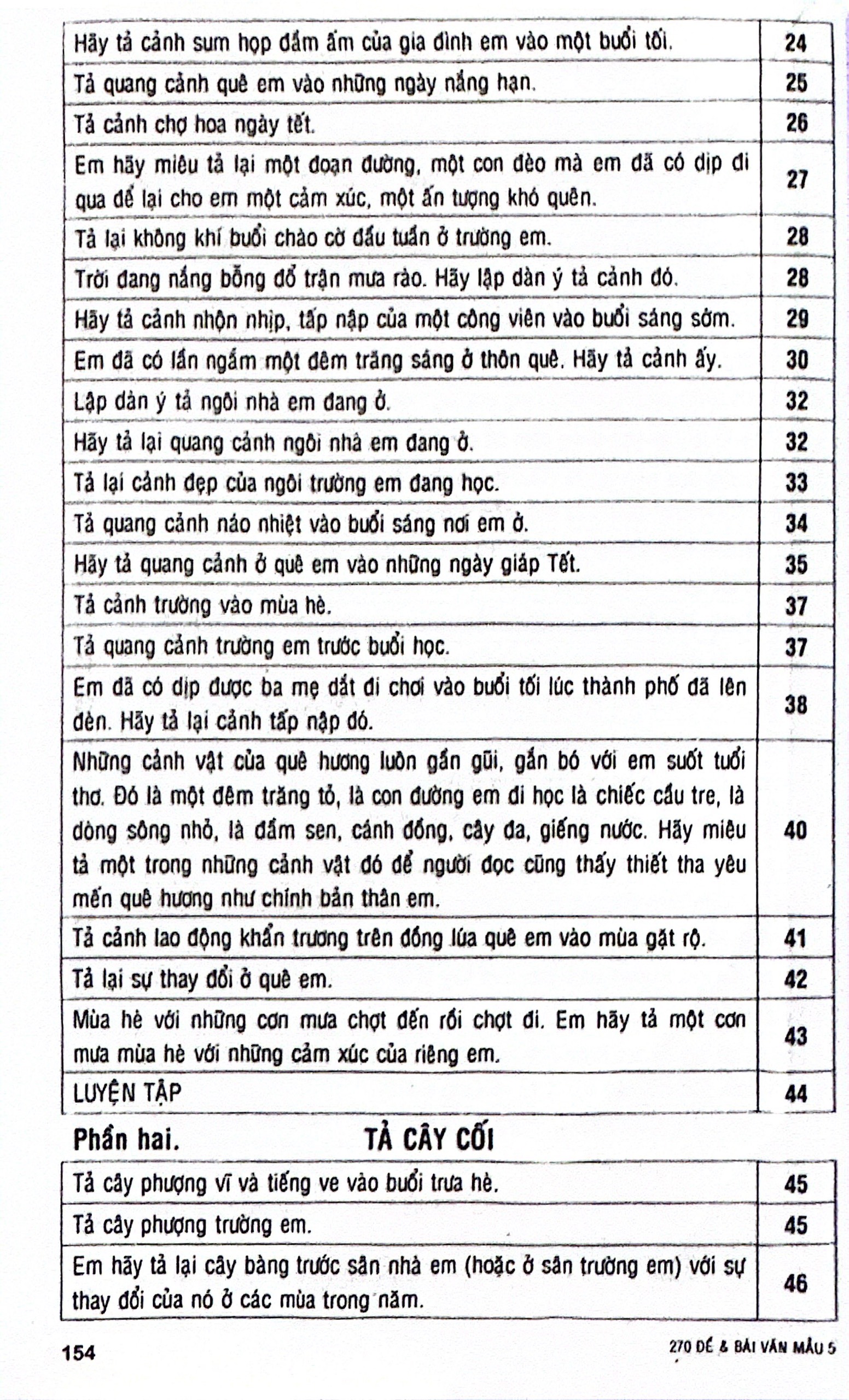270 đề và bài văn mẫu 5 (theo chương trình gdpt mới) - Ảnh 5
