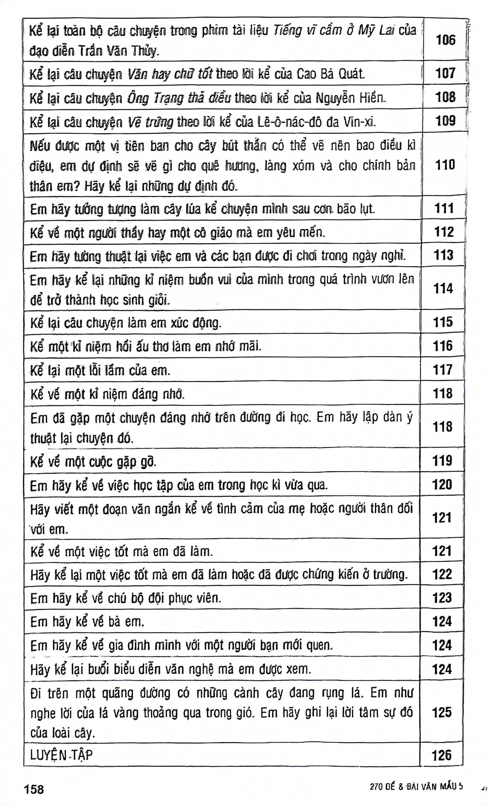 270 đề và bài văn mẫu 5 (theo chương trình gdpt mới) - Ảnh 9