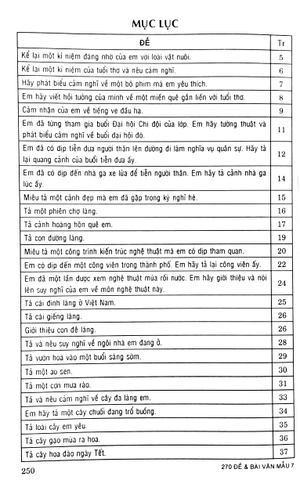 270 đề và bài văn mẫu 7 - Ảnh 4