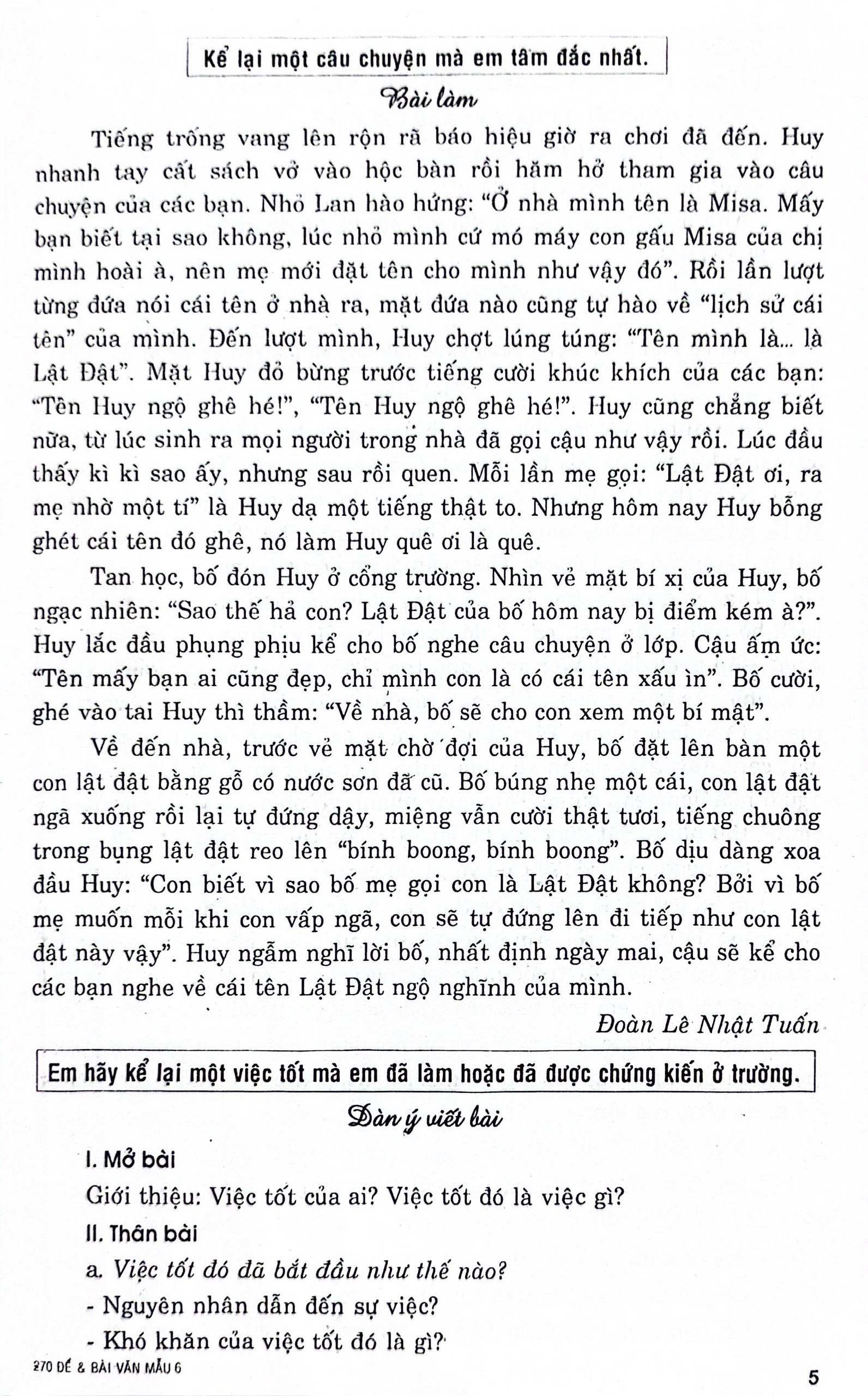 270 đề và bài văn mẫu lớp 6 (theo chương trình gdpt mới) - Ảnh 5