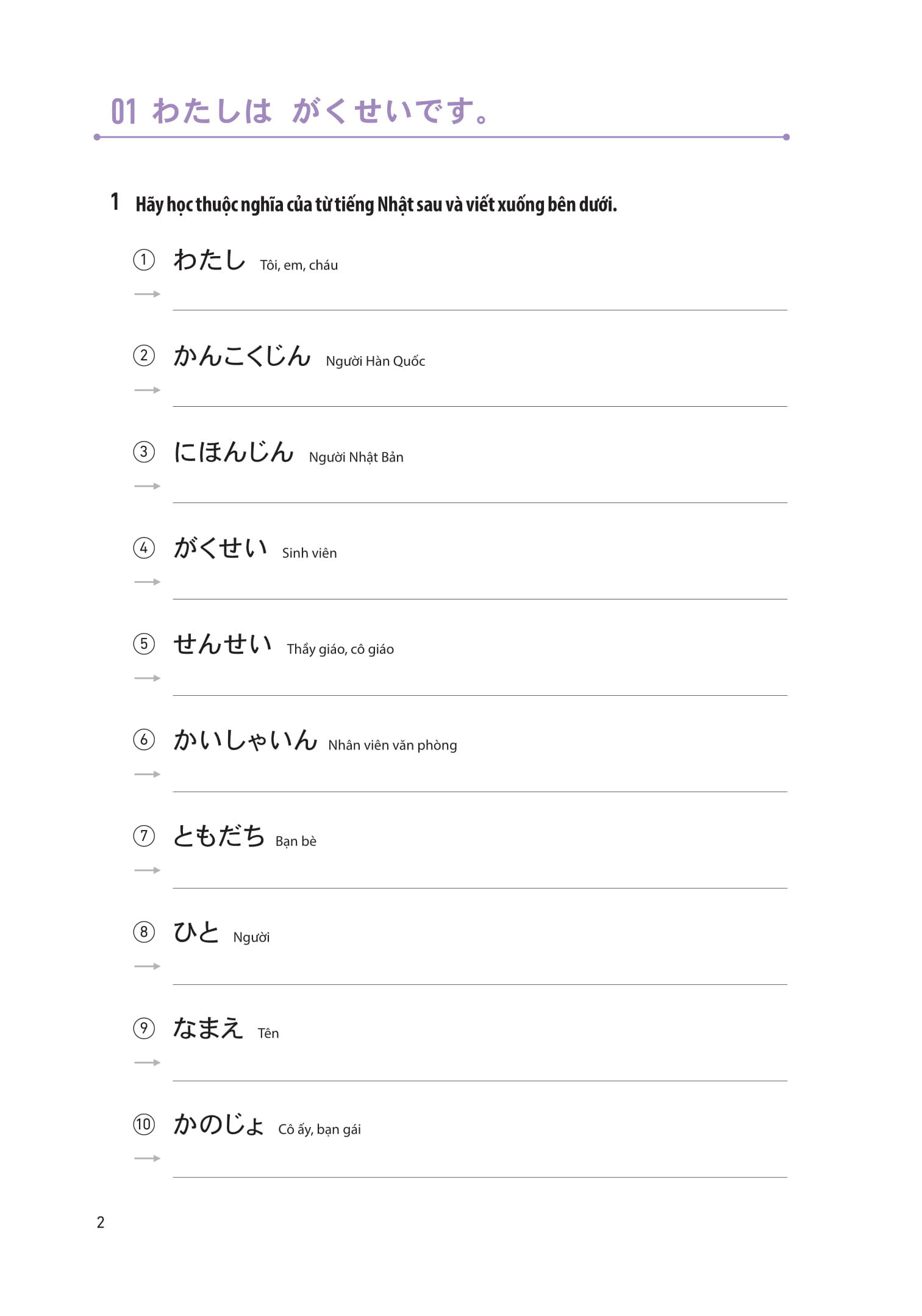 28 ngày tự học tiếng nhật - ghi chú luyện viết - sách bài tập - Ảnh 3