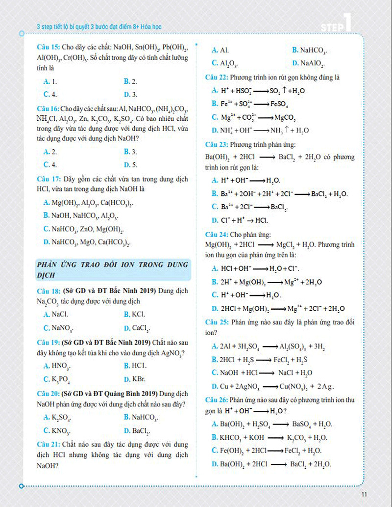 3 step - tiết lộ bí quyết 3 bước đạt điểm 8+ hóa học - Ảnh 10
