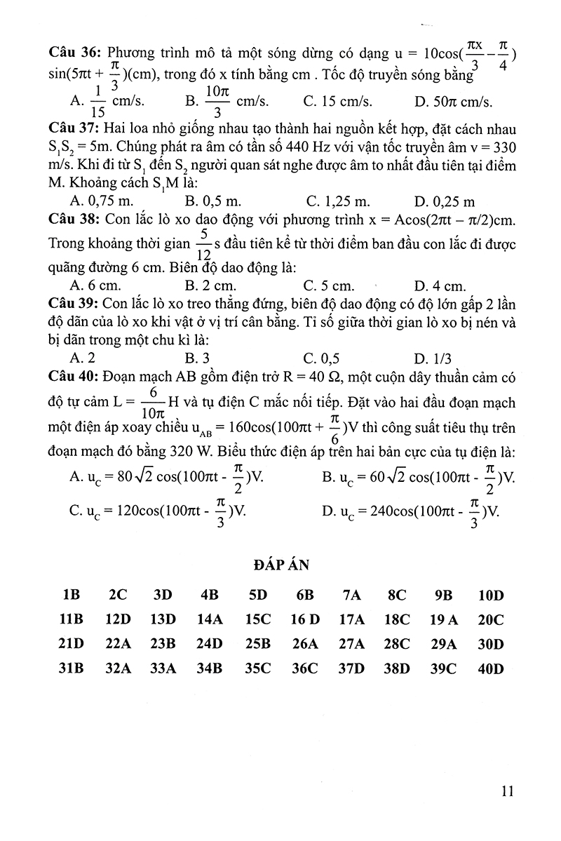 30 bộ đề trắc nghiệm luyện thi thpt quốc gia 2019 - khoa học tự nhiên (vật lí - hóa học - sinh học) - Ảnh 10