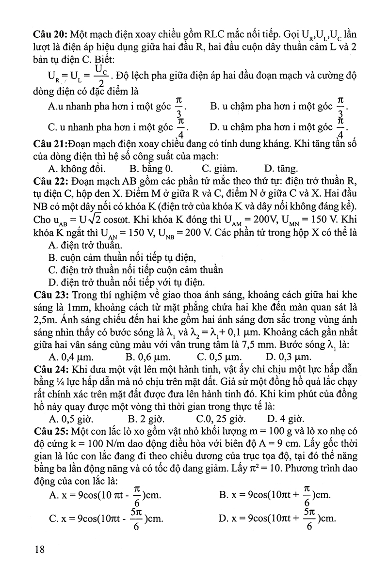 30 bộ đề trắc nghiệm luyện thi thpt quốc gia 2019 - khoa học tự nhiên (vật lí - hóa học - sinh học) - Ảnh 17