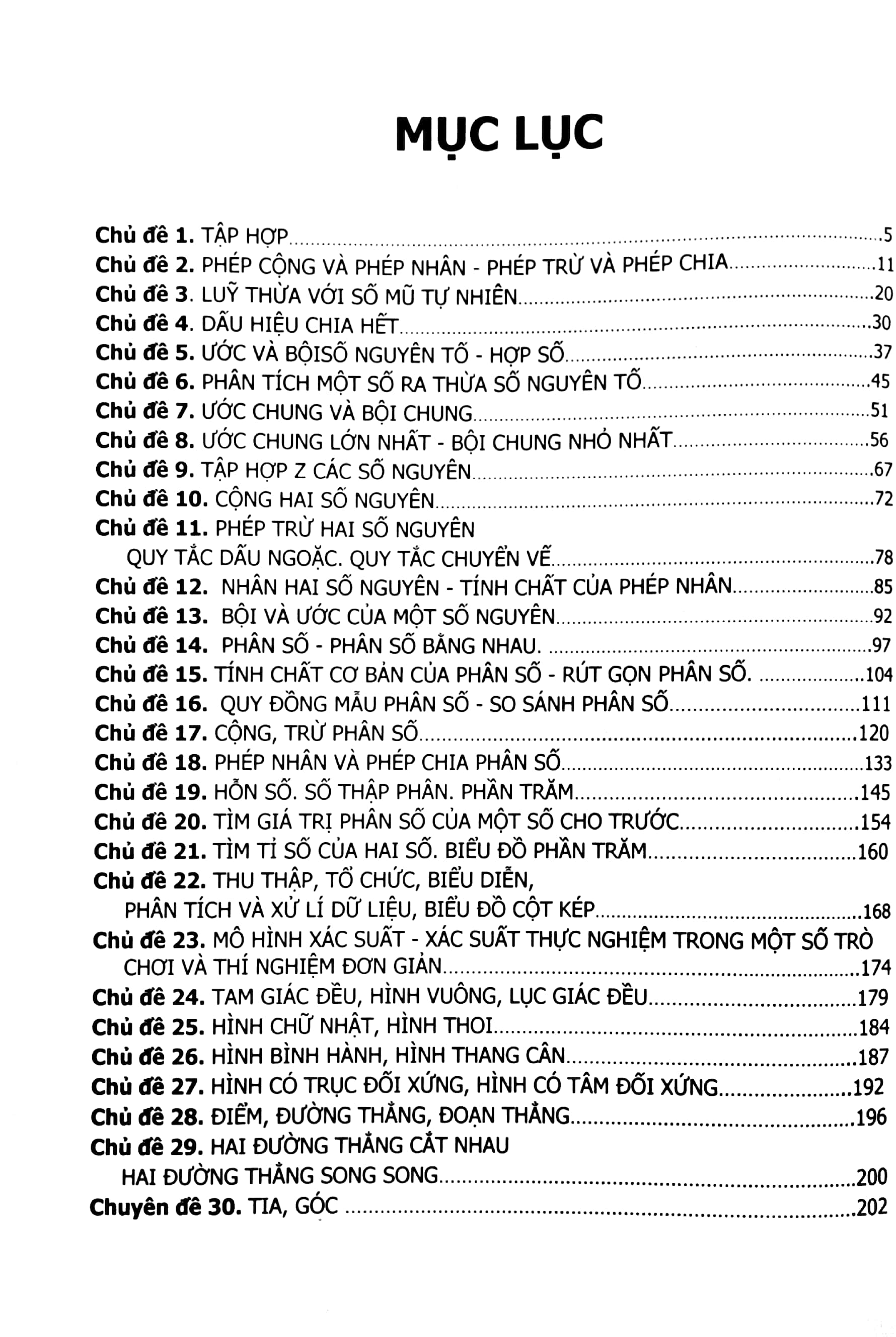 30 chủ đề toán 6 - cơ bản và nâng cao (dùng chung cho 3 bộ sách) - Ảnh 3