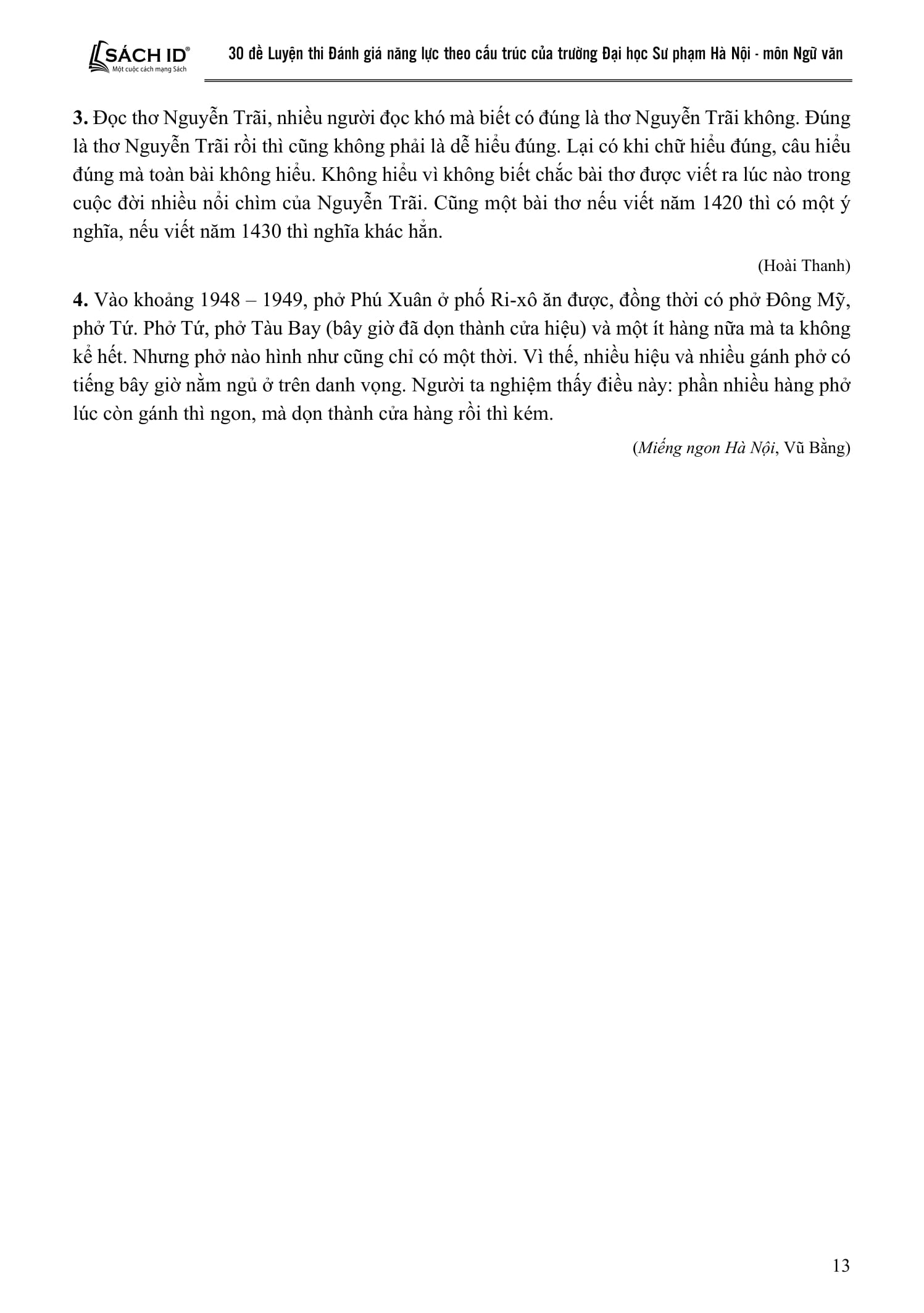 30 Đề Luyện Thi Đánh Giá Năng Lực Theo Cấu Trúc Của Trường Đại Học Sư Phạm Hà Nội - Môn Ngữ Văn - Ảnh 15