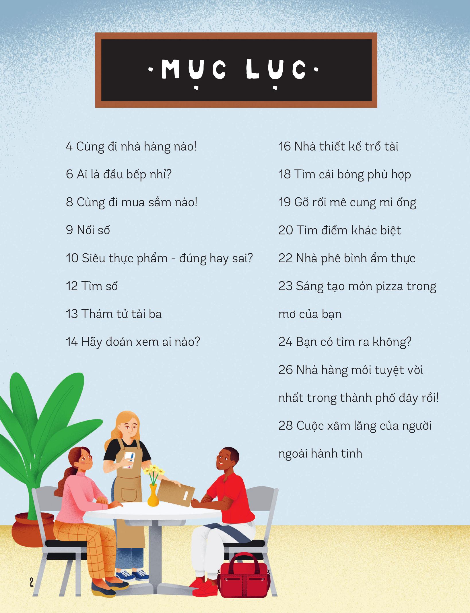 30++ hoạt động viết, vẽ, tô màu, giải đố... theo chủ đề - trò chơi cho trẻ - ở nhà hàng - Ảnh 4