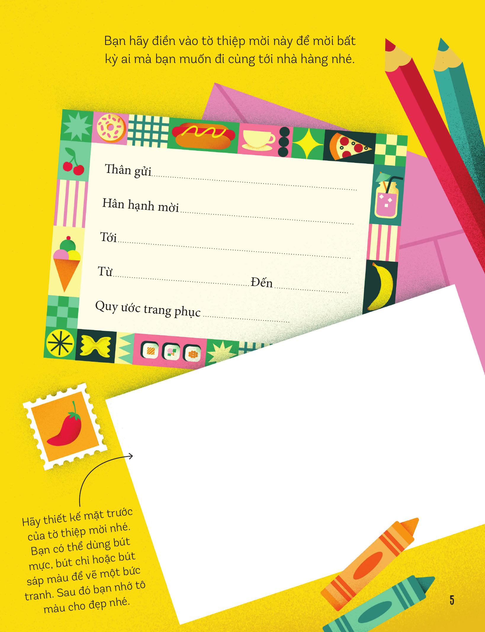 30++ hoạt động viết, vẽ, tô màu, giải đố... theo chủ đề - trò chơi cho trẻ - ở nhà hàng - Ảnh 7