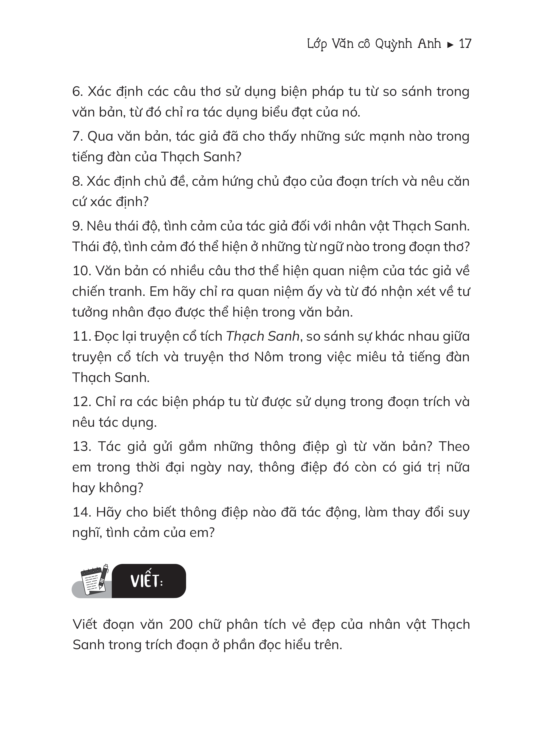 30 Ngày Bứt Tốc Môn Ngữ Văn Thi Vào Lớp 10 - Ảnh 12