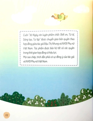 30 ngày rèn luyện phẩm chất (tái bản 2023) - Ảnh 2