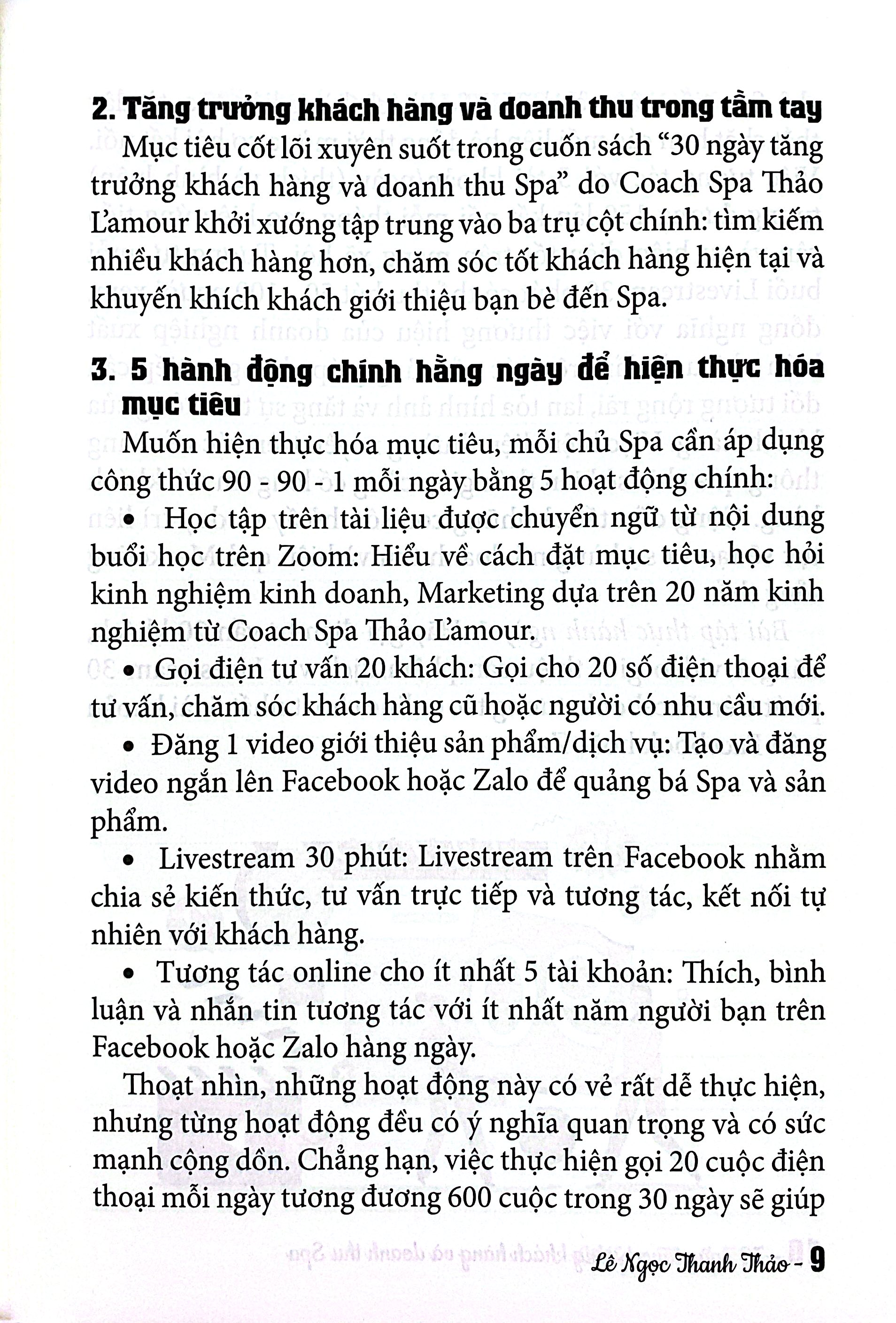 30 Ngày Tăng Trưởng Khách Hàng Và Doanh Thu Spa - Ảnh 5