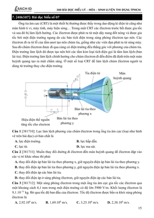 300 bài đọc hiểu lý hoá sinh luyện thi đgnl tp.hcm - Ảnh 12