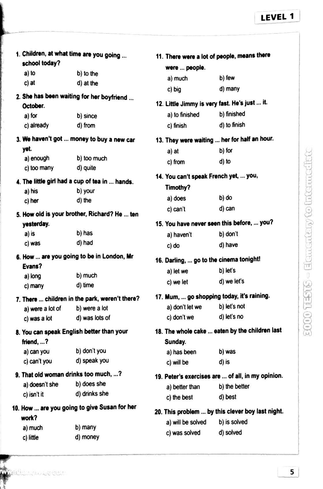 3000 tests elementary to intermediate (không cd) - Ảnh 2