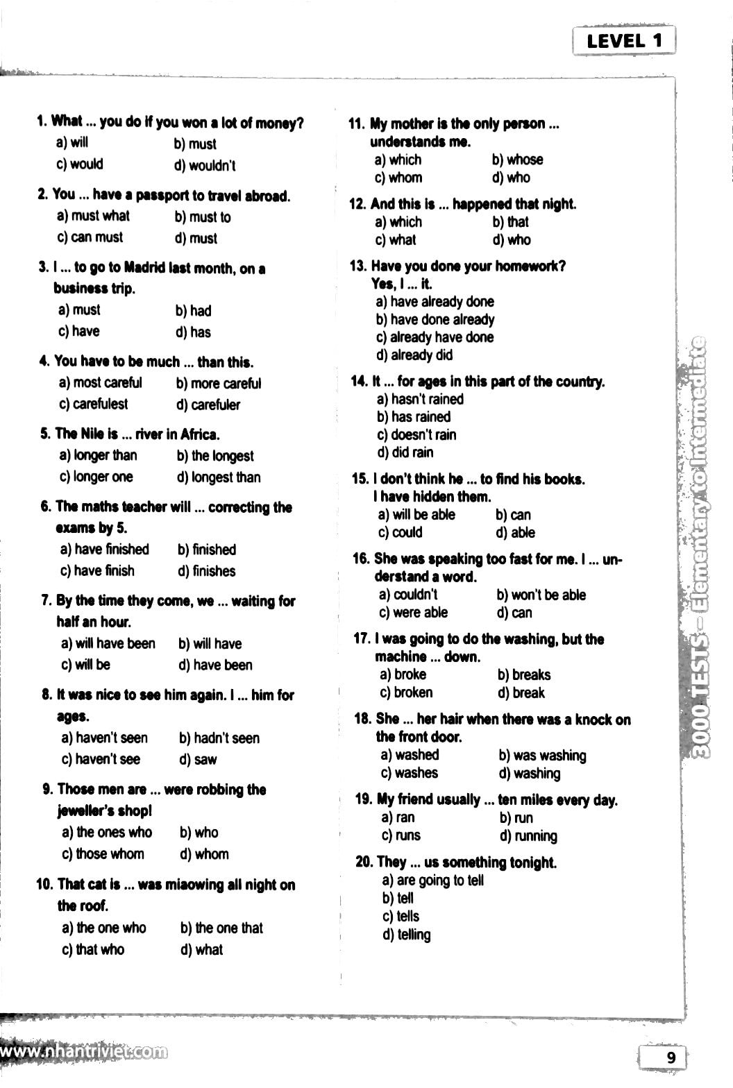 3000 tests elementary to intermediate (không cd) - Ảnh 6