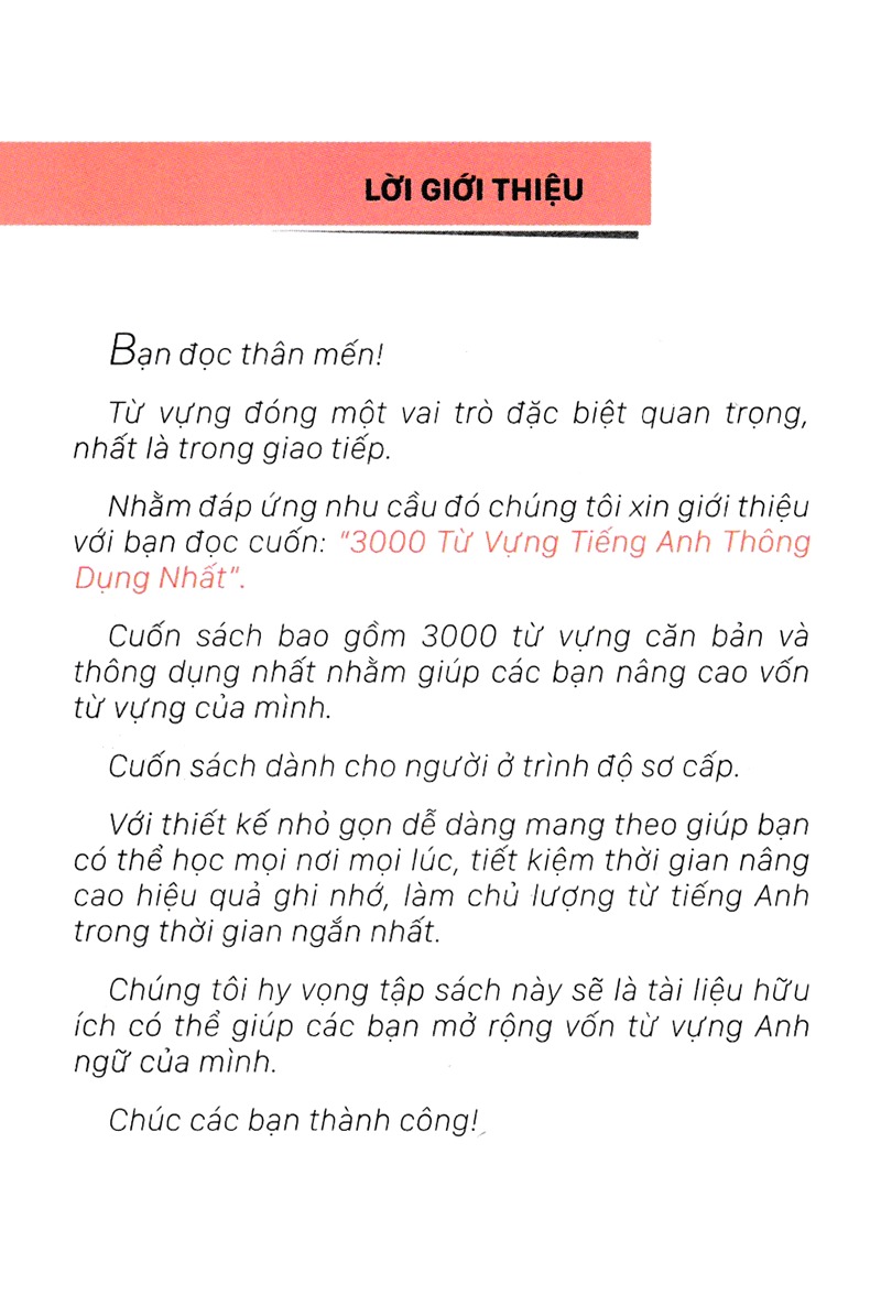 3000 từ vựng tiếng anh thông dụng nhất (tái bản 2023) - Ảnh 2