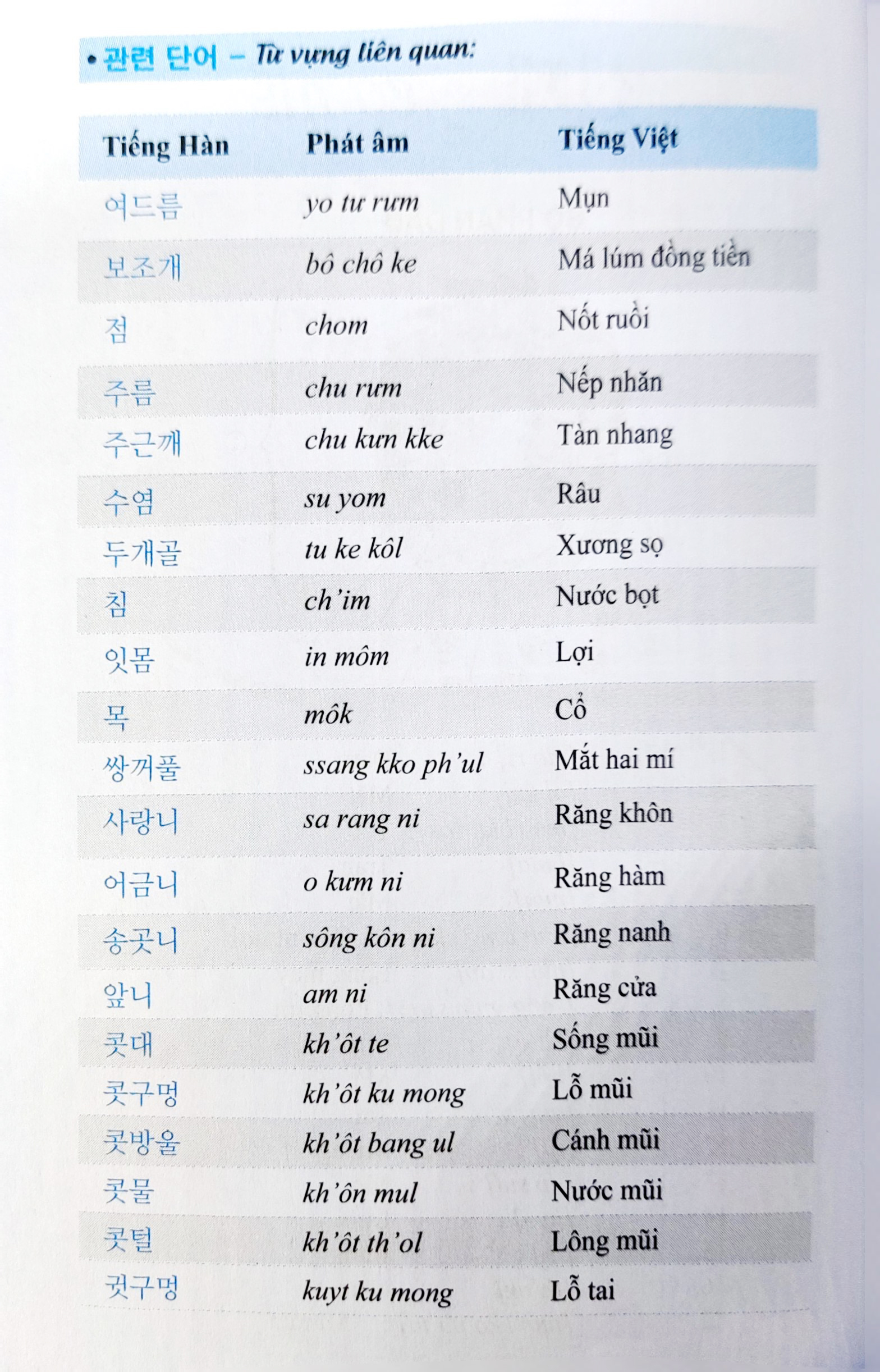 3000 từ vựng tiếng hàn theo chủ đề (tái bản 2022) - Ảnh 7