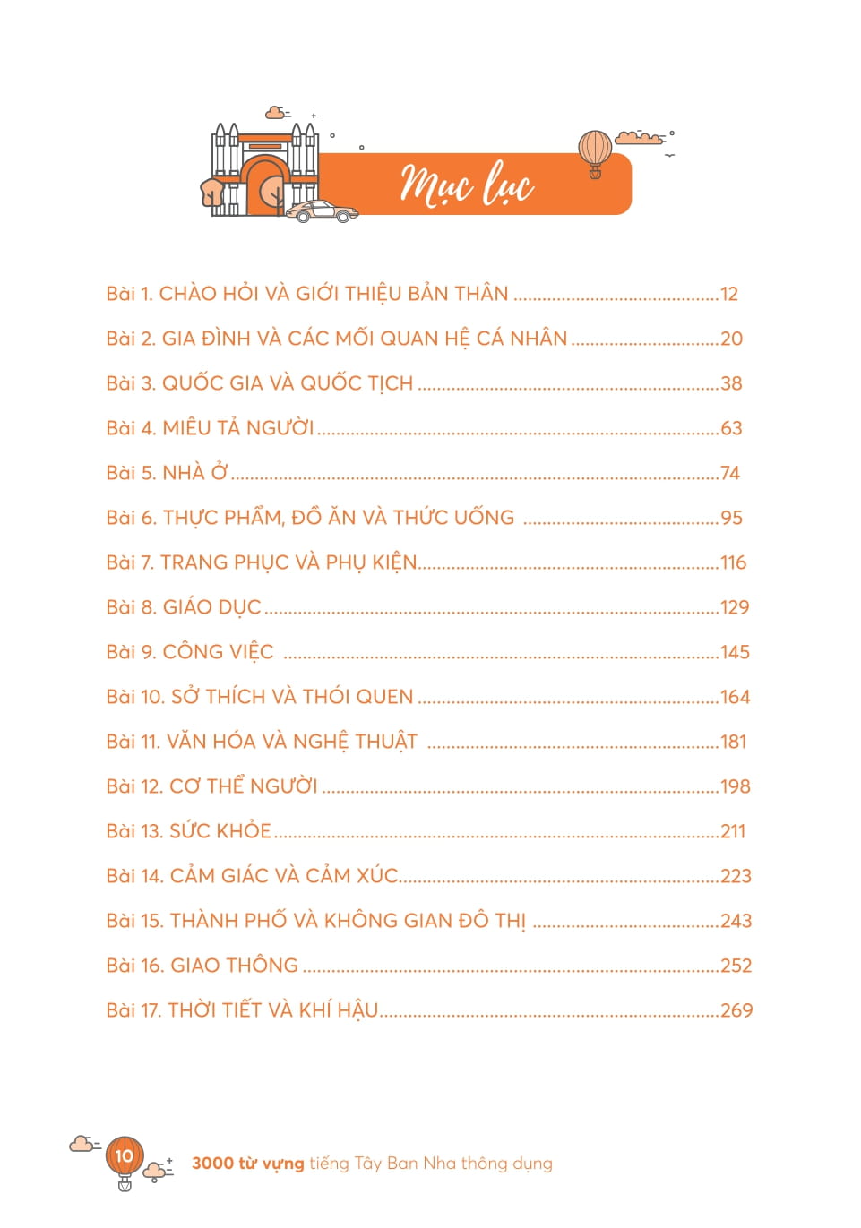 3000 Từ Vựng Tiếng Tây Ban Nha Thông Dụng - Ảnh 9