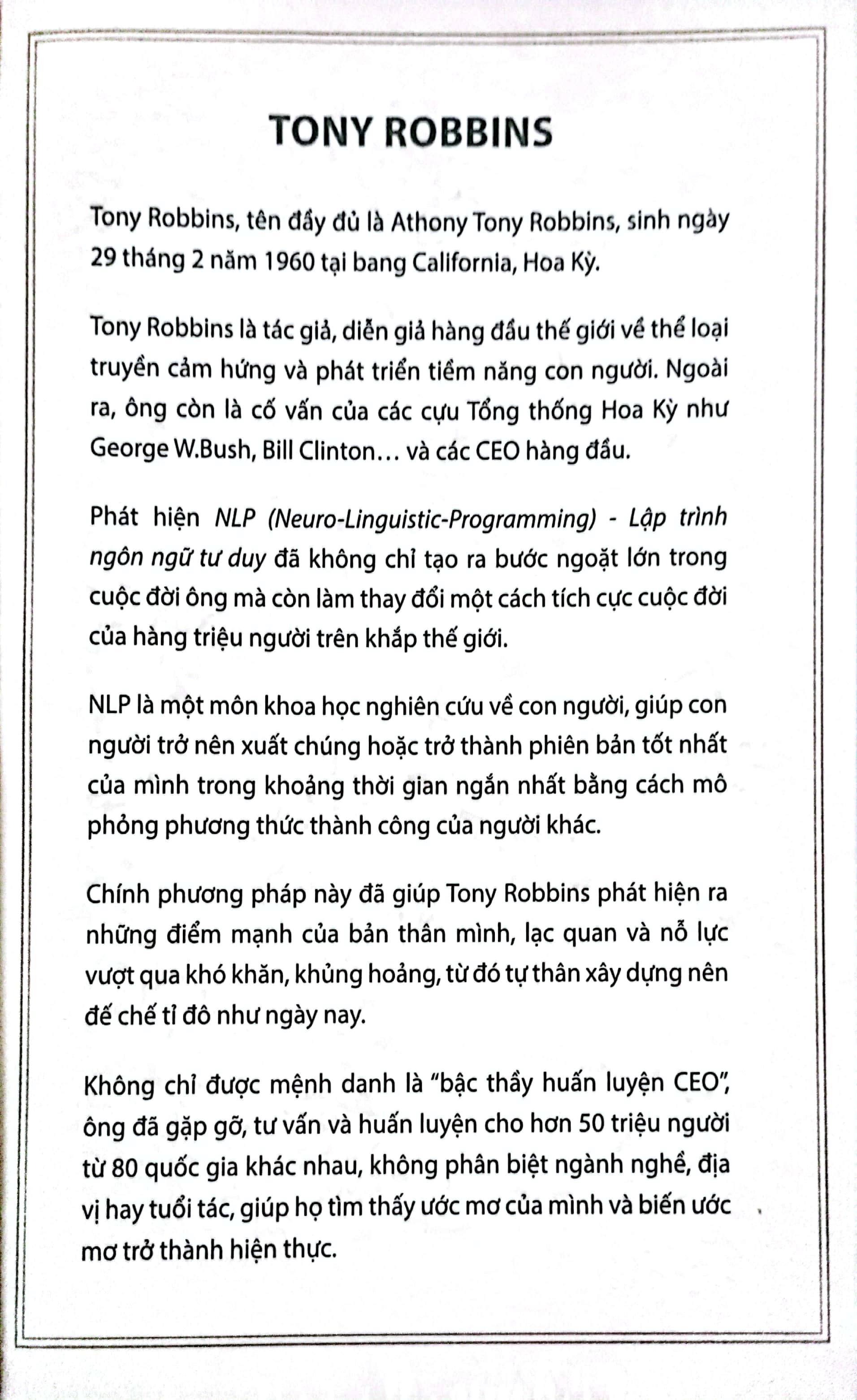 30s tony robins thay đổi bạn mỗi ngày - Ảnh 4