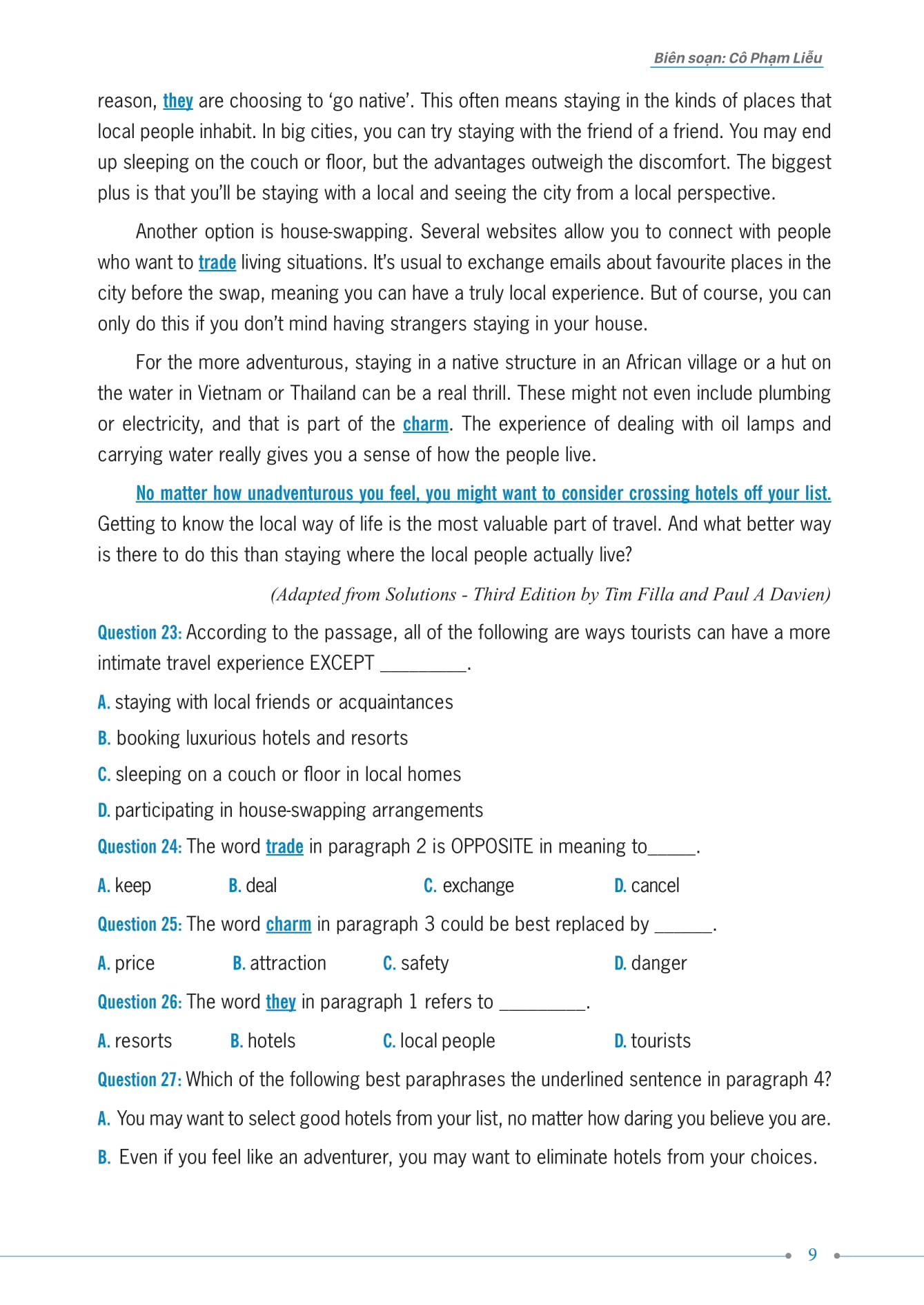 35 đề thi thử kỳ thi tốt nghiệp thpt - môn tiếng anh - Ảnh 9