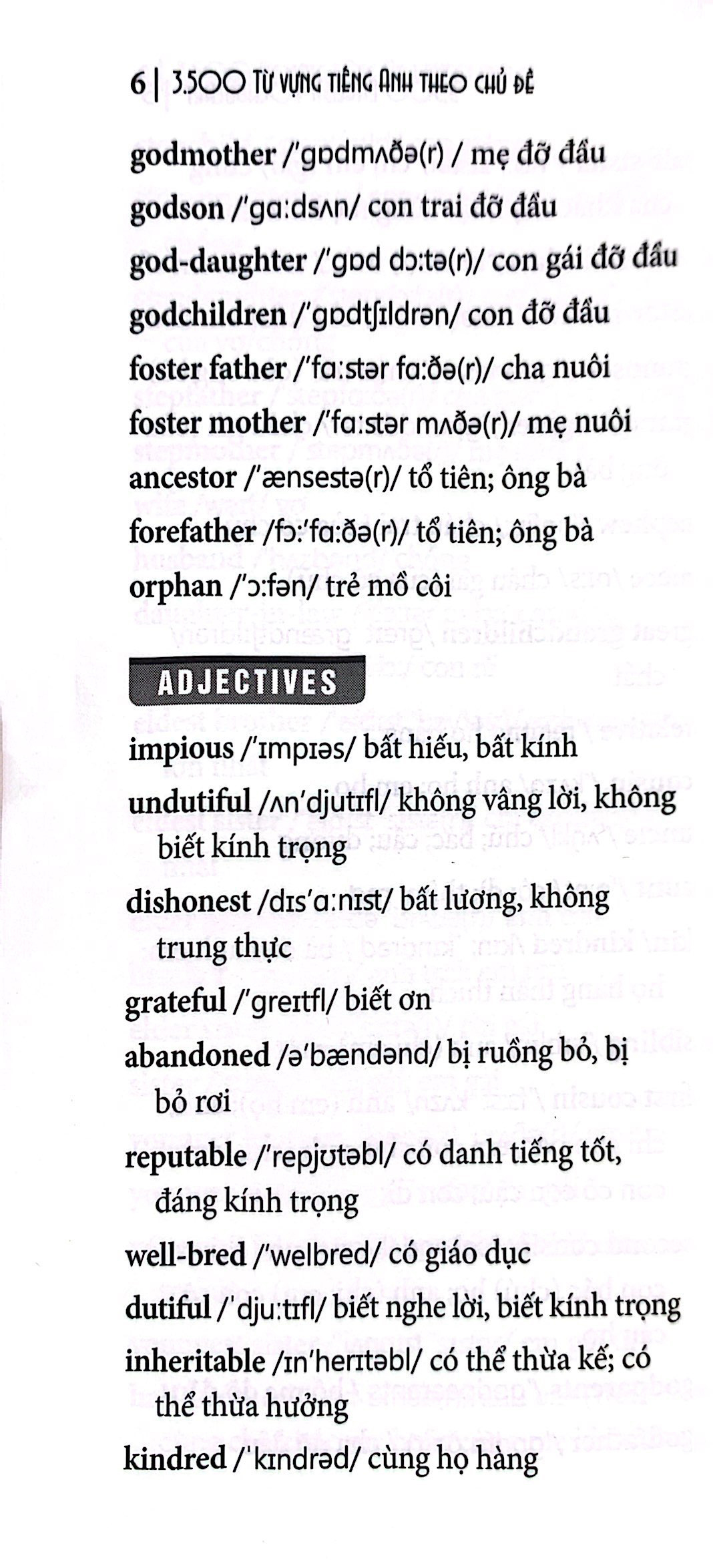 3500 từ vựng tiếng anh theo chủ đề (tái bản 2023) - Ảnh 5