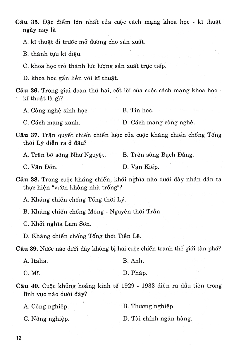36 bộ đề trắc nghiệm ôn luyện thi trung học phổ thông quốc gia 2019 - khoa học xã hội - Ảnh 10