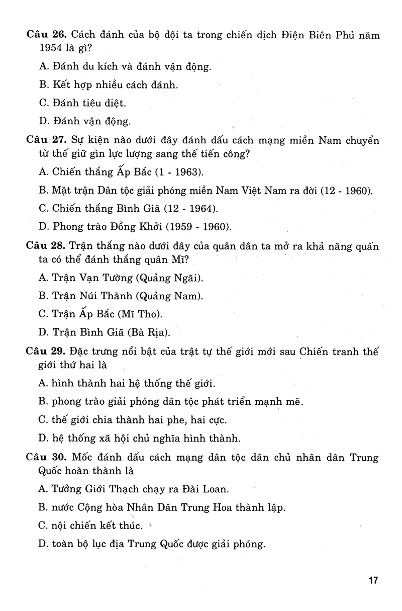 36 bộ đề trắc nghiệm ôn luyện thi trung học phổ thông quốc gia 2019 - khoa học xã hội - Ảnh 15