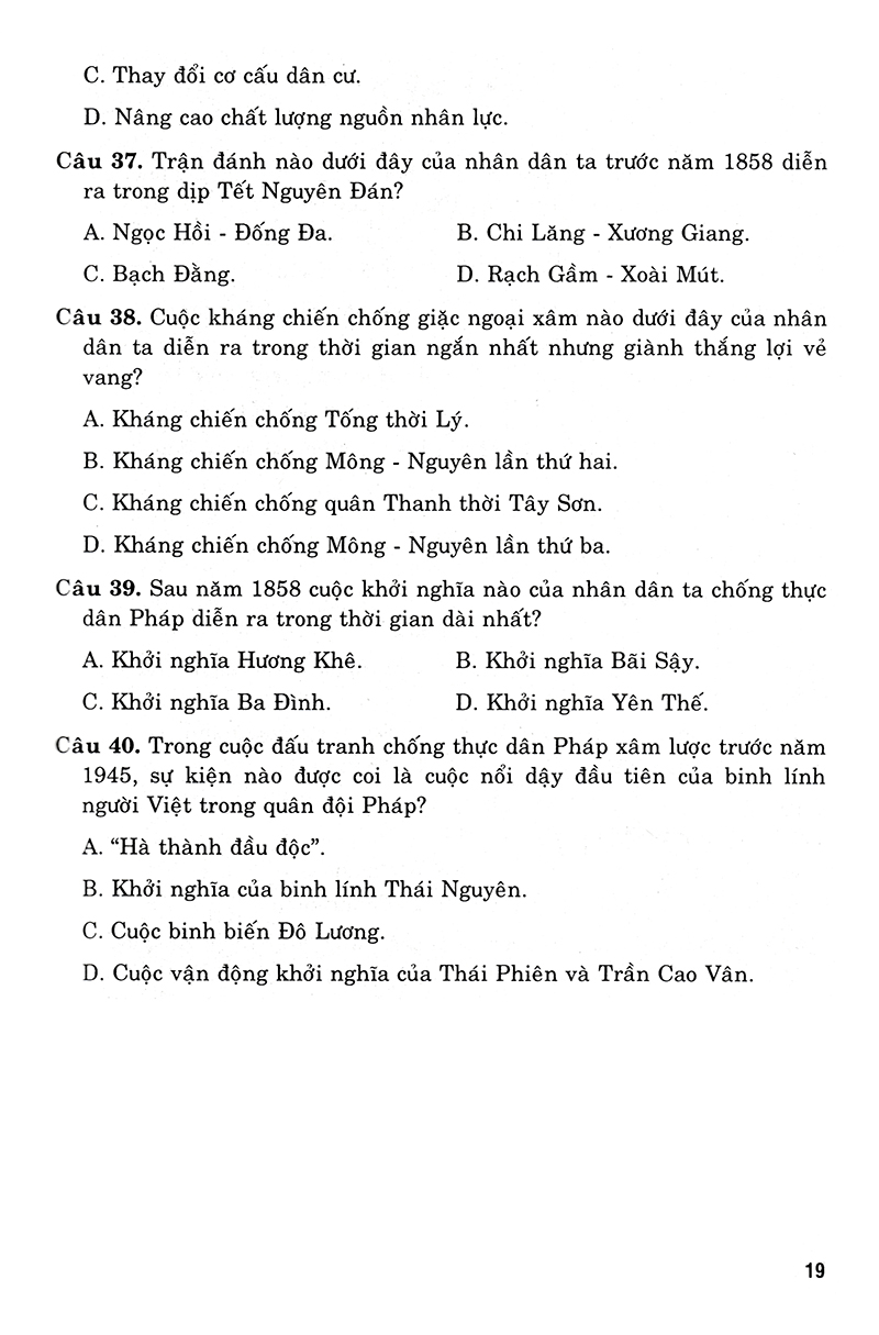 36 bộ đề trắc nghiệm ôn luyện thi trung học phổ thông quốc gia 2019 - khoa học xã hội - Ảnh 17