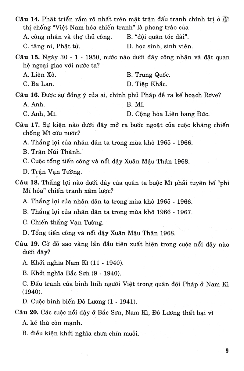 36 bộ đề trắc nghiệm ôn luyện thi trung học phổ thông quốc gia 2019 - khoa học xã hội - Ảnh 7