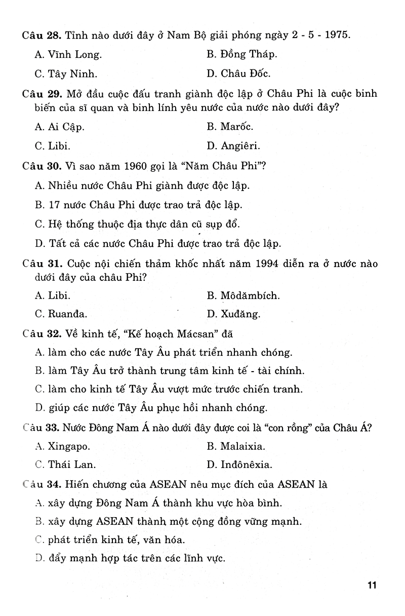 36 bộ đề trắc nghiệm ôn luyện thi trung học phổ thông quốc gia 2019 - khoa học xã hội - Ảnh 9