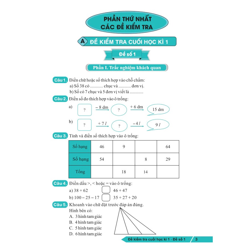 36 đề ôn luyện toán 2 - Ảnh 3