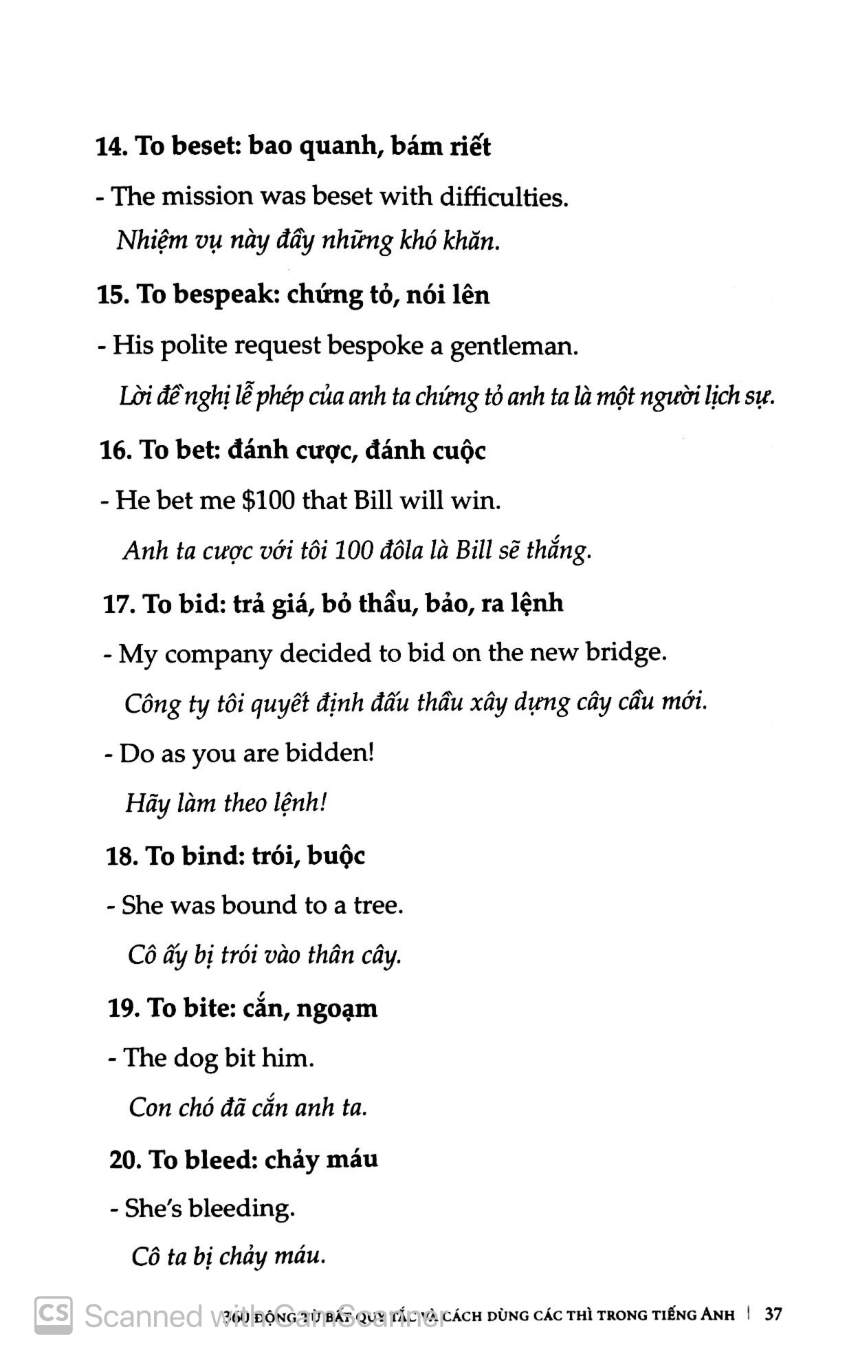 360 động từ bất quy tắc & cách dùng các thì trong tiếng anh (tái bản 2019) - Ảnh 10