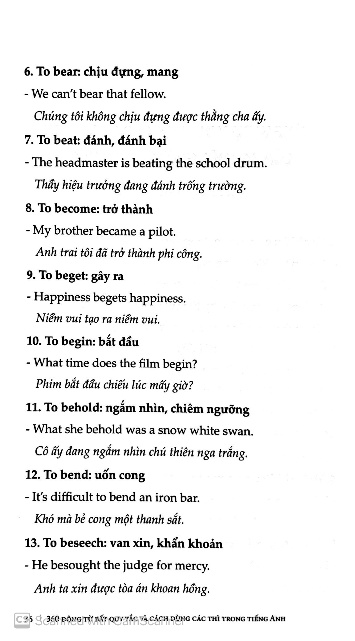 360 động từ bất quy tắc & cách dùng các thì trong tiếng anh (tái bản 2019) - Ảnh 9