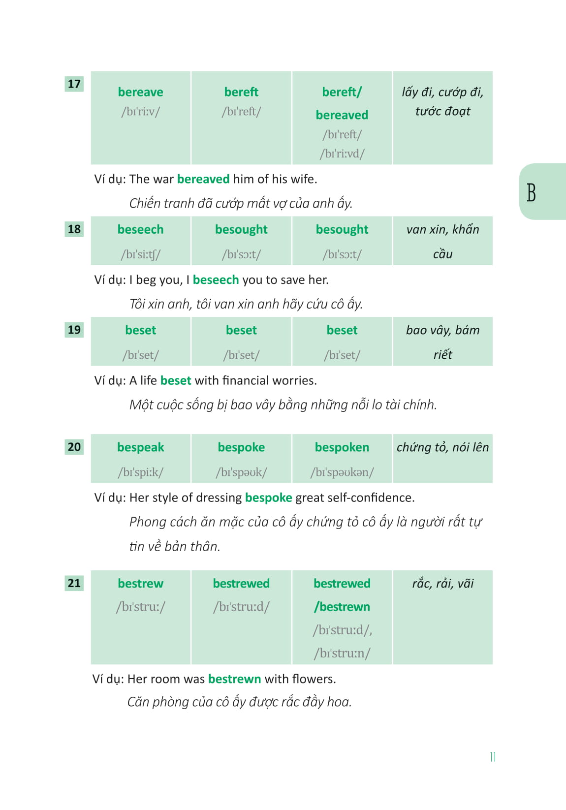 360 động từ bất quy tắc và 12 thì cơ bản trong tiếng anh (tái bản) - Ảnh 10