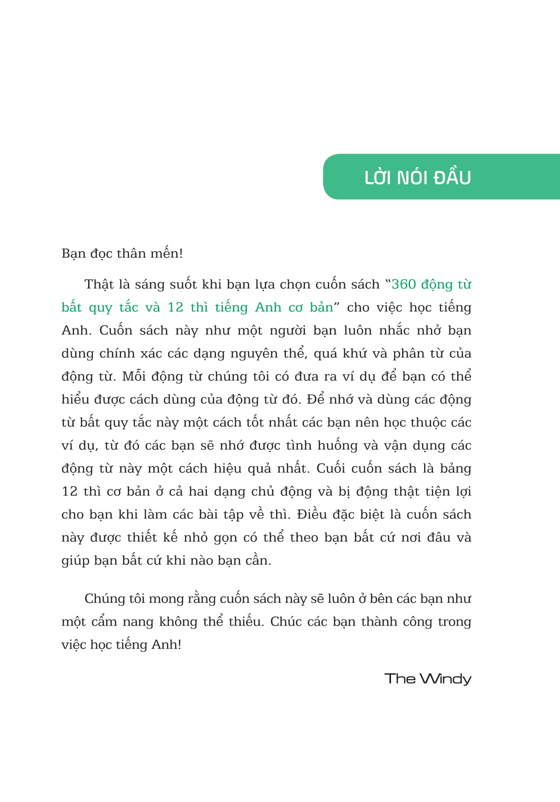 360 động từ bất quy tắc và 12 thì cơ bản trong tiếng anh (tái bản) - Ảnh 5