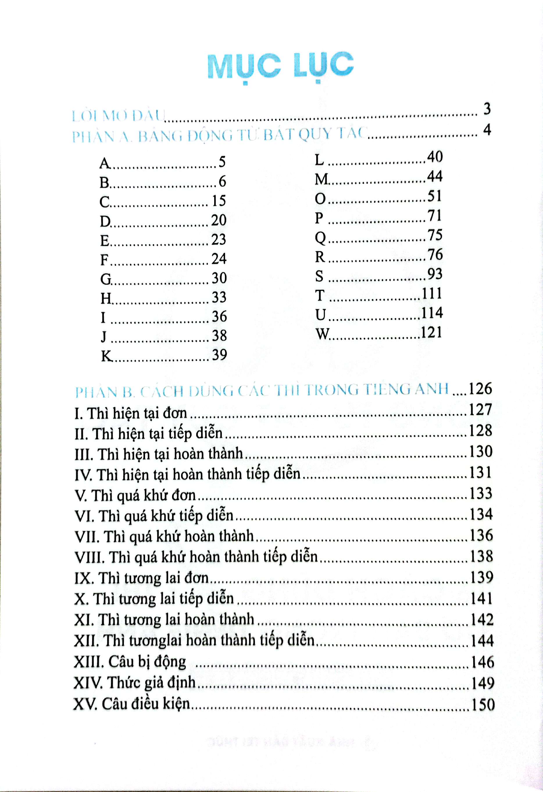 360 Dong Tu Bat Quy Tac Va Cach Dung 12 Thi Co Ban Trong Tieng Anh - Ảnh 3