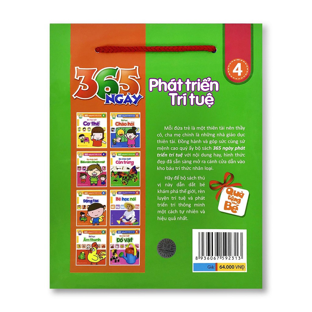 365 ngày phát triển trí tuệ - bộ 4 (8 cuốn/ túi) - Ảnh 4