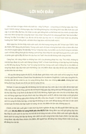 38 chủ điểm từ vựng thiết yếu cho ielts 7.0+ (tái bản 2022) - Ảnh 3