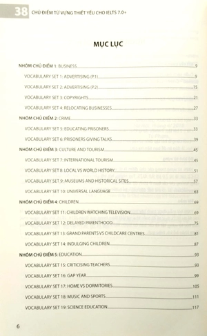 38 chủ điểm từ vựng thiết yếu cho ielts 7.0+ (tái bản 2022) - Ảnh 4